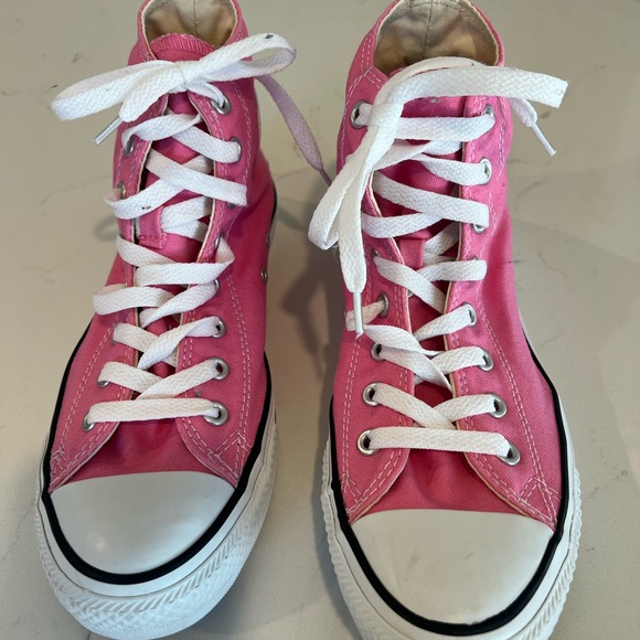 Converse Shoes - Converse Pink High-Top Sneakers